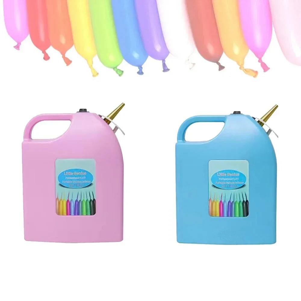 Rechargable Long Balloon Air Inflator Portable Wireless Balloon Air Pump DC12V Electric Balloon Inflator for Party Holiday Decor