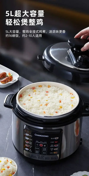 Electric pressure cooker double gallon household multi-function intelligent reservation small electric pressure cooker