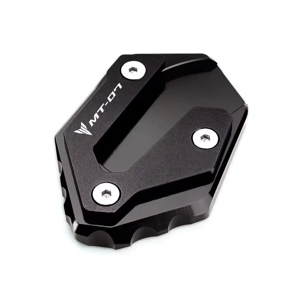For yamaha MT07 MT-07 mt07 2014-2021 2022 2023 2024 motorcycle Side Stand Enlarge Kickstand Extension Plate Pad key chain ring