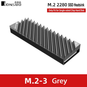 JONSBO M.2 SSD NVMe Heat Sink 2280 Solid State Hard Disk Aluminum Heatsink with Thermal Pad PC Accessories