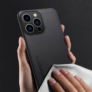 For Apple iPhone 16 Pro Max Plus Phone Case Ultra-thin Genuine Leather Case For IPhone 16Plus 16Pro Full Cover Anti-fall Shell