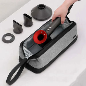 Portable Dustproof Hair Dryer, Curler, and Straightener Case for Travel Protection and Organization