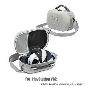for PSVR2 Storage Bag VR Headset EVA Hard Waterproof Protective Box Portable Strap Handbag VR Carrying Case for Apple Vision Pro