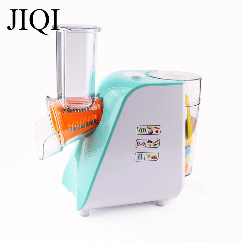 Multifunctional Electric Salad Maker Fruit Vegetable Slicer Cutter Carrot Grater Potato Chopper Cutting Machine Cheese Shredder
