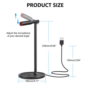 BOYA BY-CM1 USB Microphone Studio Condenser Mini Microphone for PC and Mac Computer Recording Streaming Gaming Video Singing