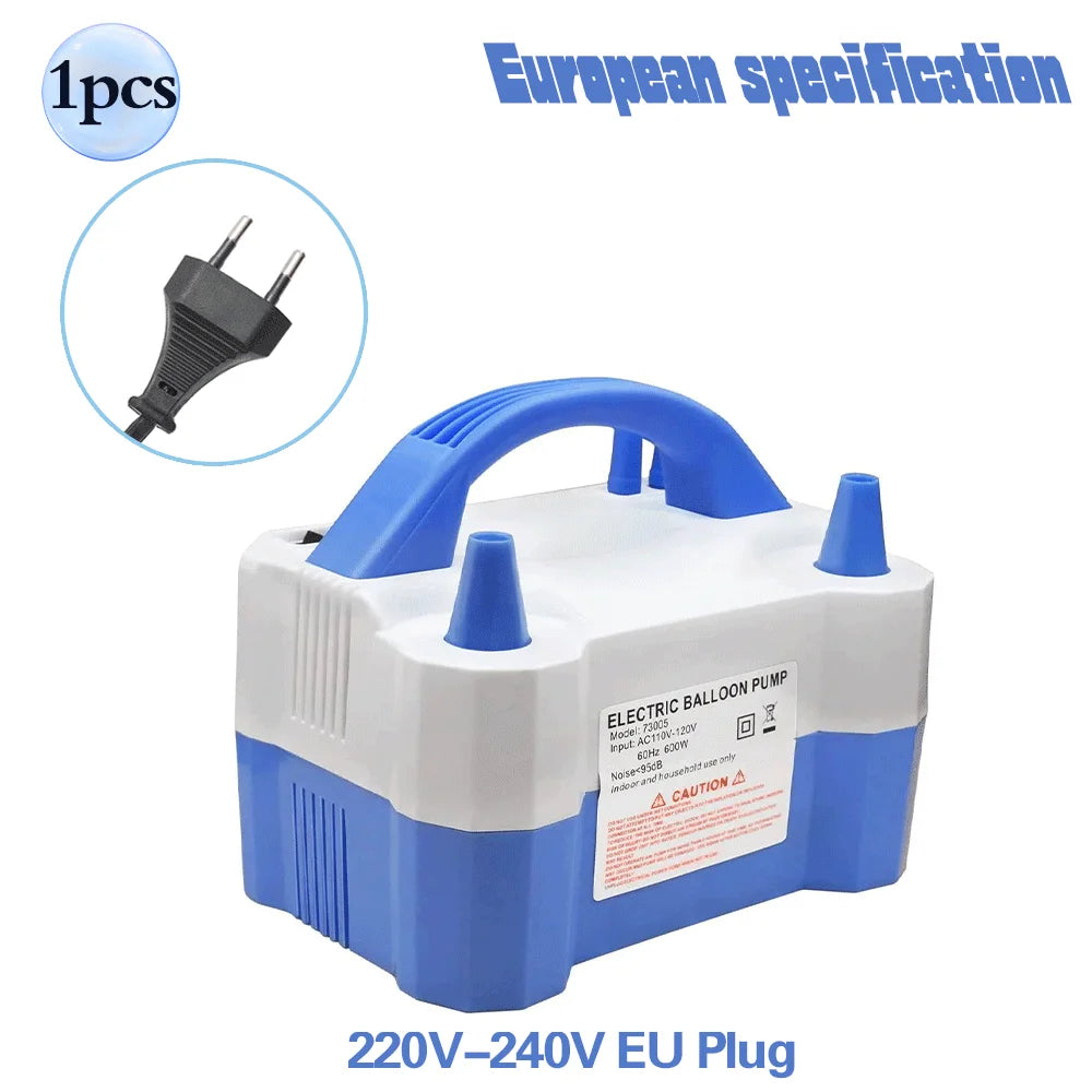 High-voltage Double-hole AC Portable Electric Balloon Pump US-Plug EU-Plug 110V/220V Balloon Air Pump Inflator For Party Wedding