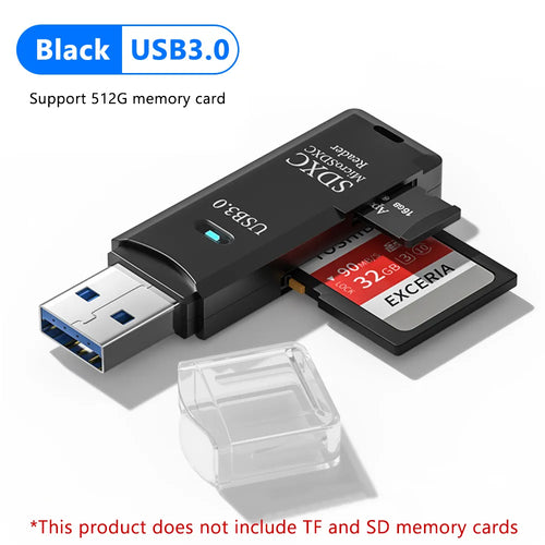 2 IN 1 USB 3.0 Micro Card Reader - Stereotech