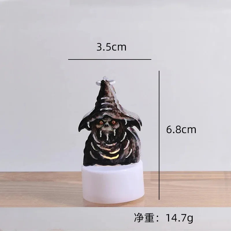 New Halloween Ghost Pumpkin Led Candle for Home Christmas Party Wedding Decoration  Electronic Battery-Power Tealight Candles