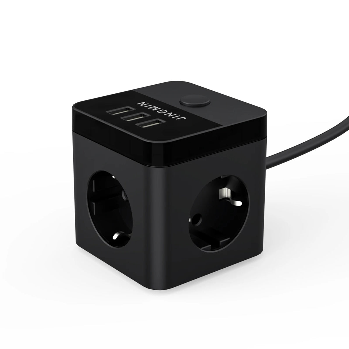 Power Strip with 3 AC Outlets 3 USB Ports 1.5M Extension Cable Multi Electrical Socket Power Adapter with Switch For Home Cube