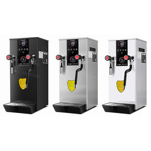 Commercial Intelligent LCD Touch Screen 12L Water Boiler With Steam Water Heater Milk Foam Machine Bubble Tea Equipment