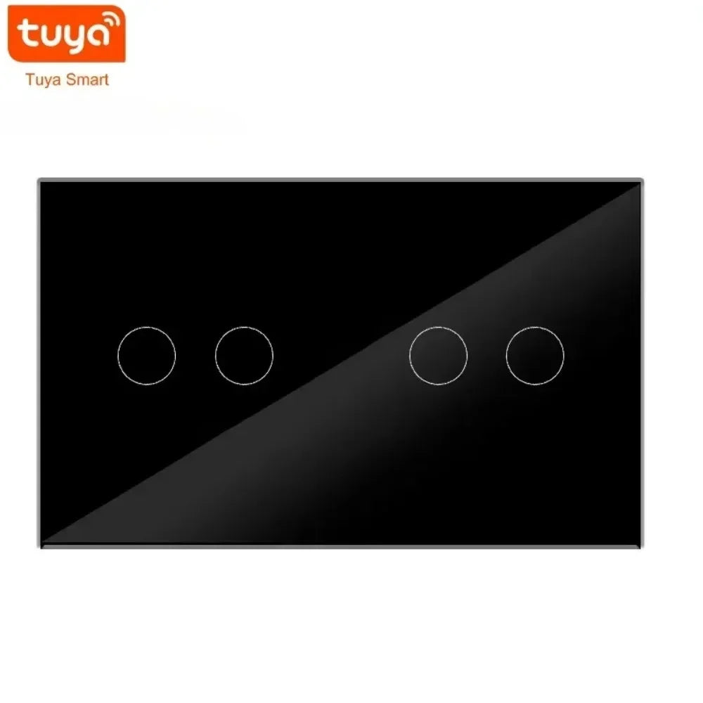 Melery 147 Tuya WIFI Smart Wall Light Switch Touch Sensor Glass Panel Wireless Remote Control by Alexa Google Home 4/5/6Gang