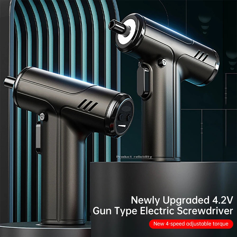 4.2V Electrical Screwdriver Set USB Rechargeable 2000mah Adjustment Power Dril Multi-function Disassembly Torque Repair Tool Kit