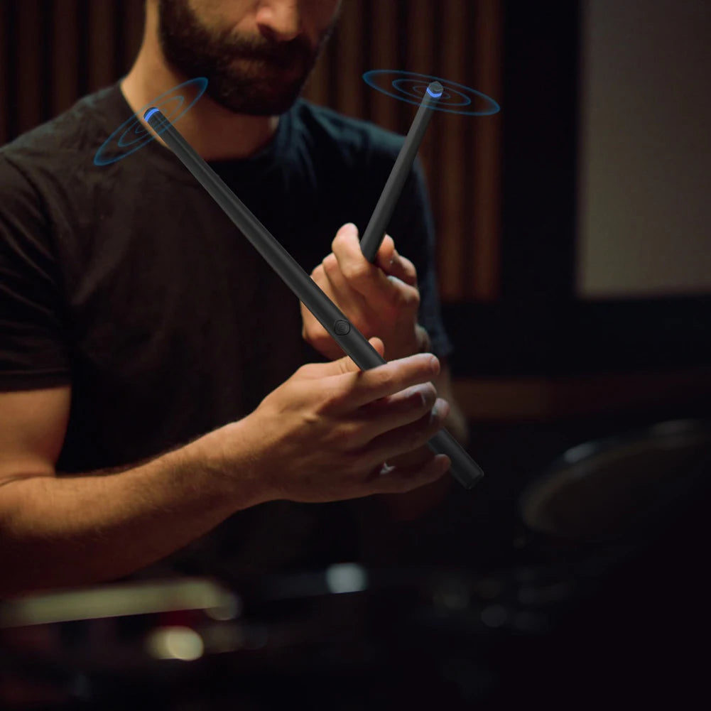 Somatosensory Drum Kit Portable Electronic Air Drumsticks Professional Electronic Drumsticks for Beginners Kids Adults