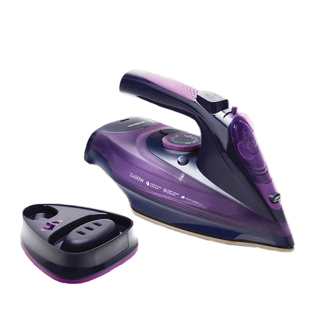 Houselin Wireless Handheld 2400W Steam Iron for Clothes, with Rapid Even Heat Scratch Resistant Ceramic Sole Plate - Stereotech