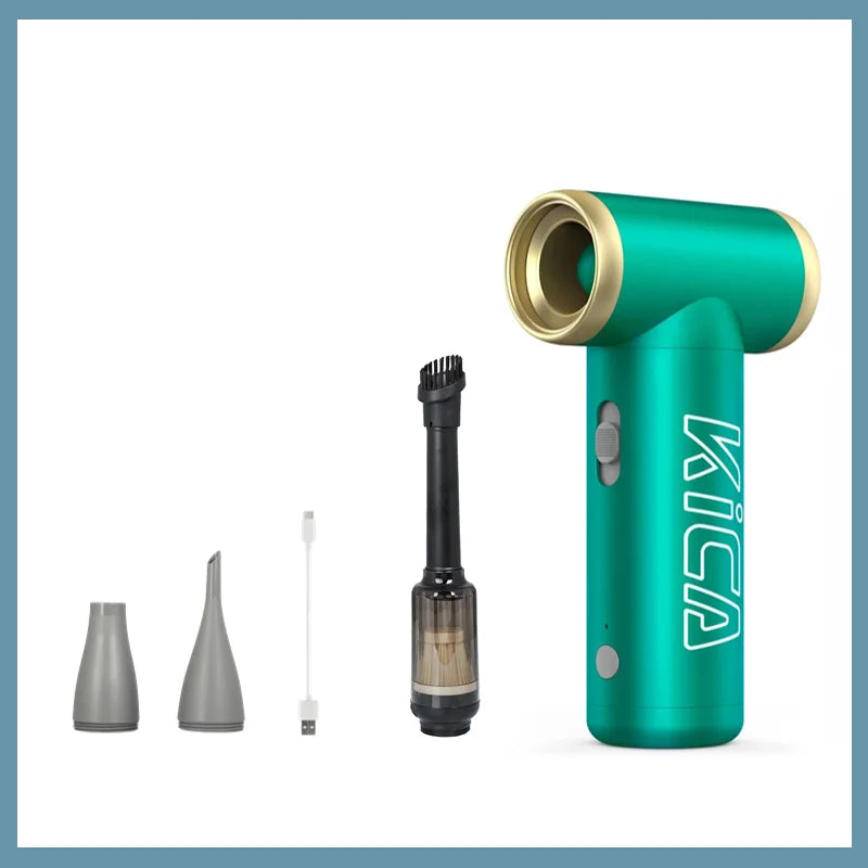 KICA Jetfan 2 Compressed Air Duster Electric Air Dust Blower Portable Cordless Computer Keyboard Cleaner for PC Car 100000RPM