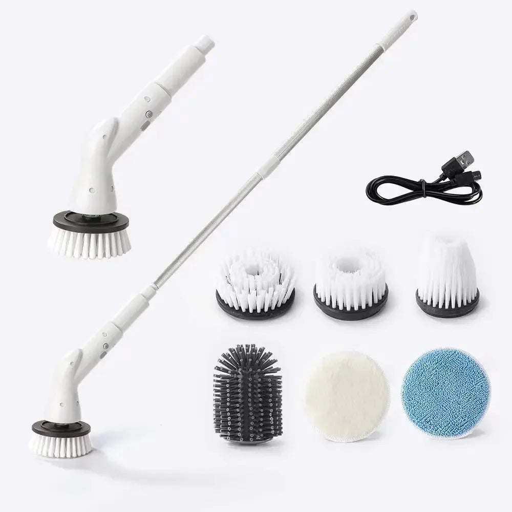 Xiaomi 6 in 1 Electric Cleaning Brush Kitchen Bathroom Cleaning Tools Electric Rotary Cleaning Scrubber Shower Cleaning Brush