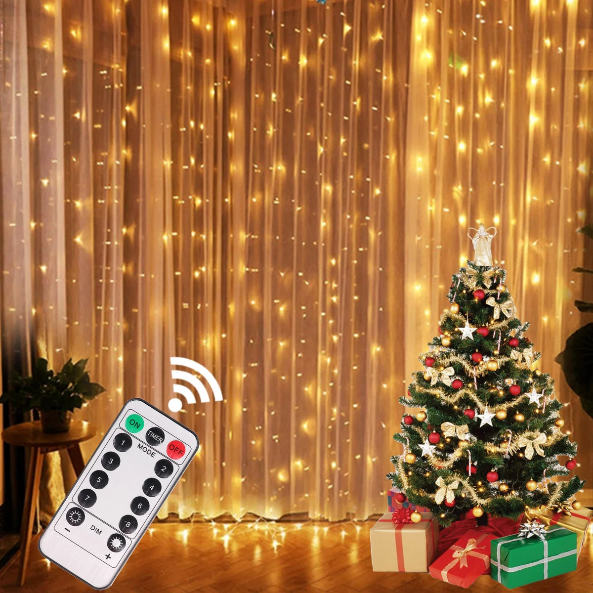 LED Christmas String Curtain Lights - Stereotech