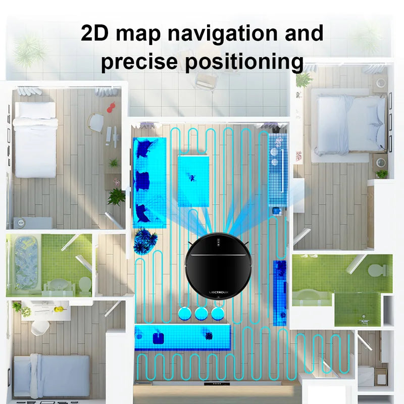 Liectroux M7S Robot Vacuum Cleaner,Smart Dynamic Navigation,4000Pa,Wet Mop,WiFi,Silent,Work with Alexa &amp; Google Home