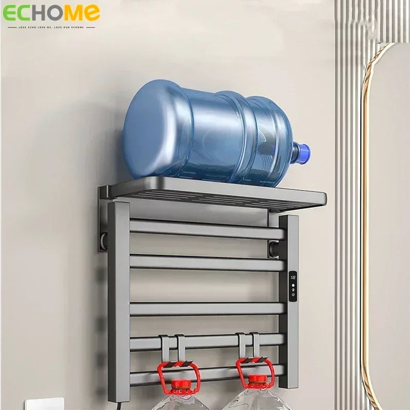Intelligent Electric Heated Towel Rack Wifi Bathroom Sterilization Towel Drying Rack Household Towel Warmer Bathroom Accessories - Stereotech