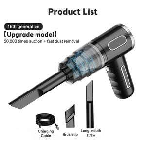 29000Pa Wireless Car Vacuum Cleaner Strong Suction Dust Catcher Cordless Handheld Wet Dry Vacuum Cleaner Air Duster For Car - Stereotech