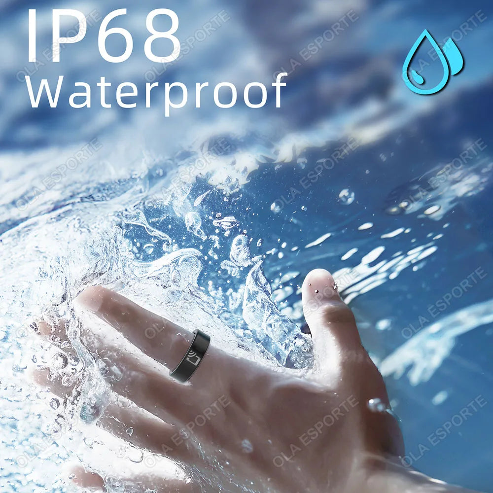 2024 NFC Ceramics Smart Ring IPX8 Waterproof Fitness Tracker Intelligent Heart Rate Blood Pressure Monitor Smart Rings Men Women