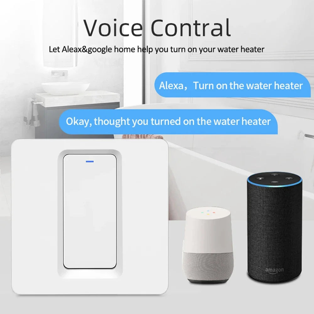 20A/40A Tuya Smart Wifi Water Heater Boiler Switch Air Conditioner Smart Life Remote Voice Timer Control For Alexa Google Home - Stereotech