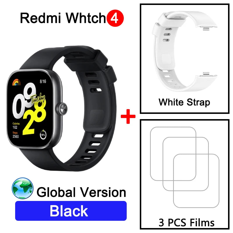 Global Version Redmi Watch 4 Ultra Large 1.97&#39;&#39; AMOLED Display GPS GNSS Smartwatch Bluetooth Phone Call Smart Sleep Monitoring