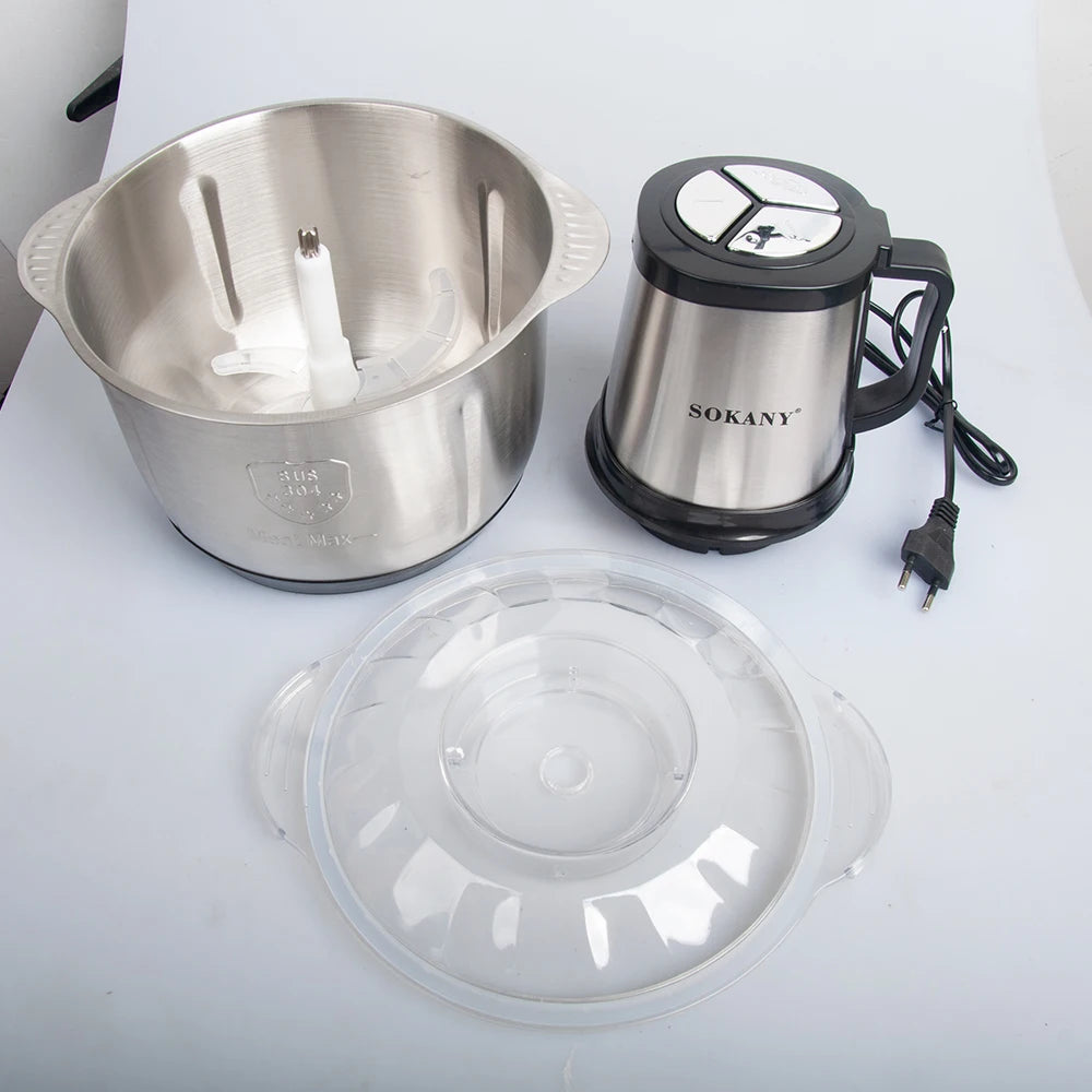 Houselin 5-liters Meat Grinder, 800W Electric Food Processors for Baby Food, Meat, Onion, Vegetables, Fruits