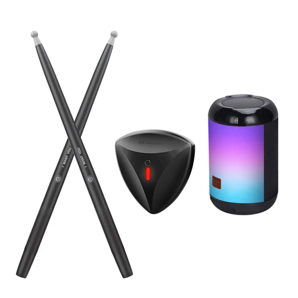 Portable Air Electronic Drum Somatosensory Drum Kit with Drumsticks Bluetooth Electric Air Drum Set for Kids Adults Beginners
