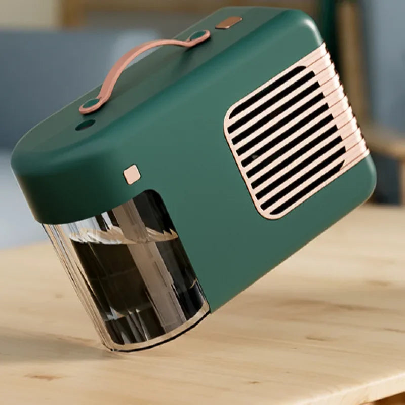 Home office desk water replenishing fan heater atomization humidification fan heater small portable heater fast heating