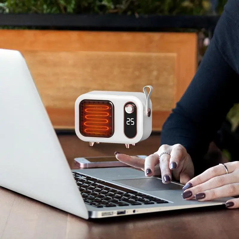Portable Space Heater Portable Heater Fan Fast Heating Personal Heater Quiet Small Heater For Bedroom Home Indoors Workplace
