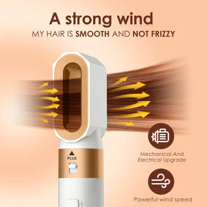 New professional Hair Dryer 5 in 1 Hair Styler High Speed Hot Air Brush Powerful Hairdryer Multifunctional Constant Blow Dryer