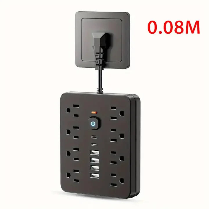 US Ports 14 in 1 Multi-function Bar Plug USB Porous PD Fast Charge Aocket Fireproof Desktop Charging Station