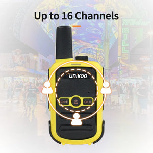 4 pcs UNIKOO Walkie Talkie UK224C PMR446 FRS Two Way Radio Mini Portable Communication Equipment PTT Radio for Camping Hunting