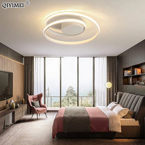 Modern Chandeliers LED Lamp For Living Room Bedroom Study Room White Black Color Surface Mounted Lights Lamp Decor AC85-265V