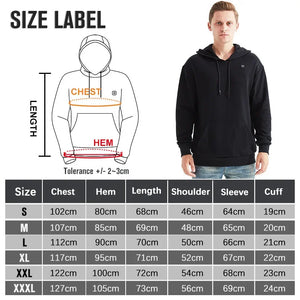 2024 Outdoor Electric USB Heating Sweaters Hoodies Men Winter Warm Heated Clothes Charging Heat Jacket Sportswear