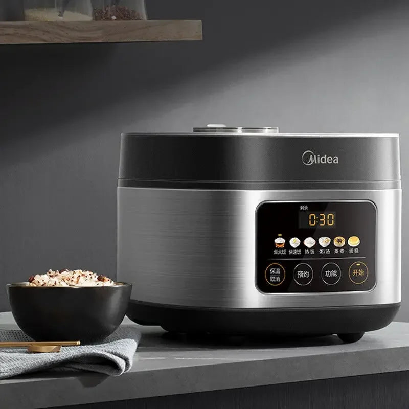 Midea Rice Cooker 4L Household Smart  Reservation Cake Firewood Electric Rice Cooker Reservation Portable Home Kitchen Appliance