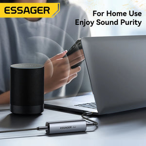 Essager 3.5mm Aux Audio Noise Filter Anti-interference Ground Loop Noise Lsolator Eliminate For Car Audio System Home Stereo