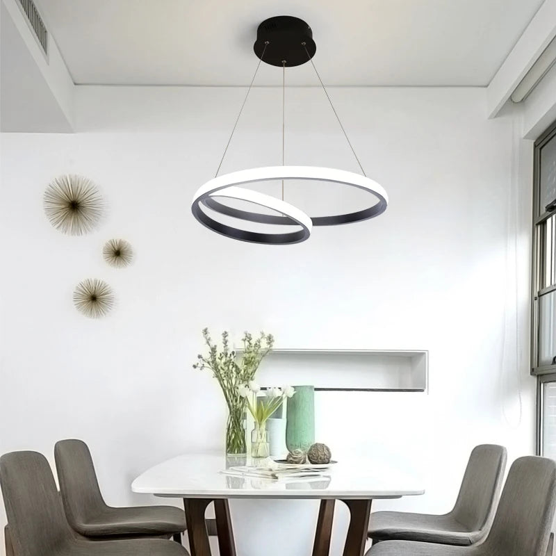 LED Minimalist Pendant Light Modern Pendant Lamp Nordic Circular Hanging Lamp Home Decor Led For Dining Room Study Room Bedroom