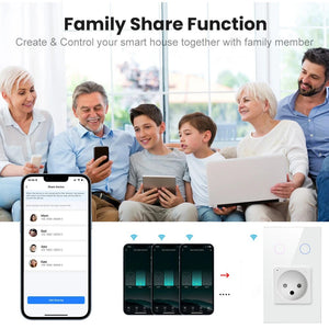 Melery Wifi Smart Power Plug AU Adapter Color LED Light Mini Homekit Socket Voice Control Works with Alexa Google Home Tuya App
