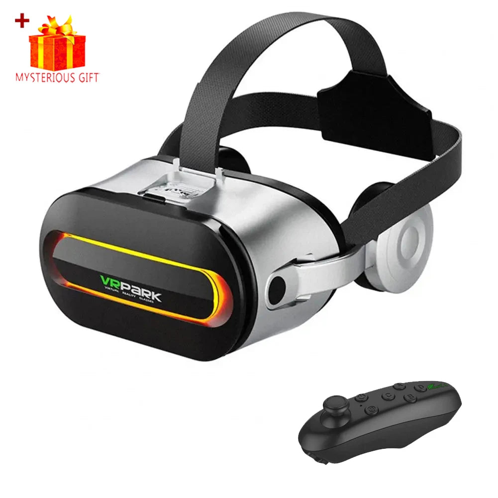 Smart Phone VR Glasses Virtual Reality Headset Bluetooth 3D Devices Headphones Helmet Goggles Lenses Smartphone Mobile Cell Viar