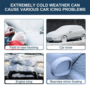 Electromagnetic Molecular Interference Antifreeze Car Solar Energy Snow Plow Car Multifunction Practical Save Snow Removal Tool