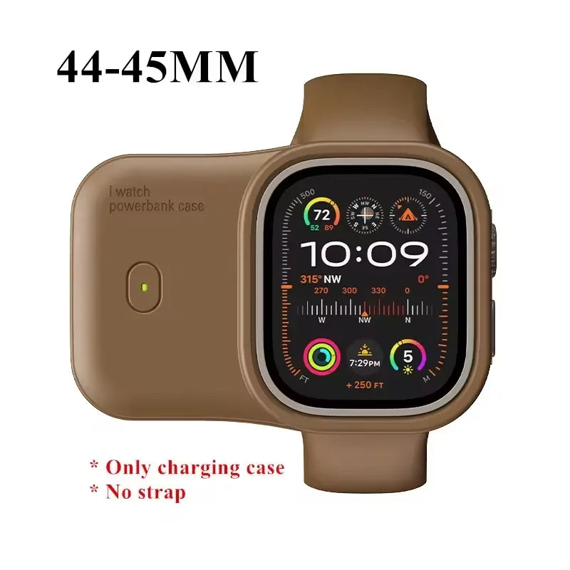 Portable Wireless Charger 1200mAh Power Bank Device For Apple Watch 8 7 6 5 4 SE Ultra for iWatch Fast Charging case