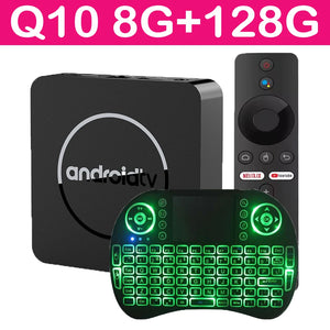 Smart TV Box Q10 Android 14 H313 Android Box Dual Wifi 2.4G&5G Google Assistant BT 4GB 32GB 64GB 128GB Media player Set Top Box