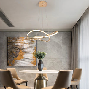 Dia540mm Modern Led Pendant Chandelier Lamp 90-265V Suspension Hanging Chandelier Lights for Dinning Kitchen Room Bar Shop - Stereotech
