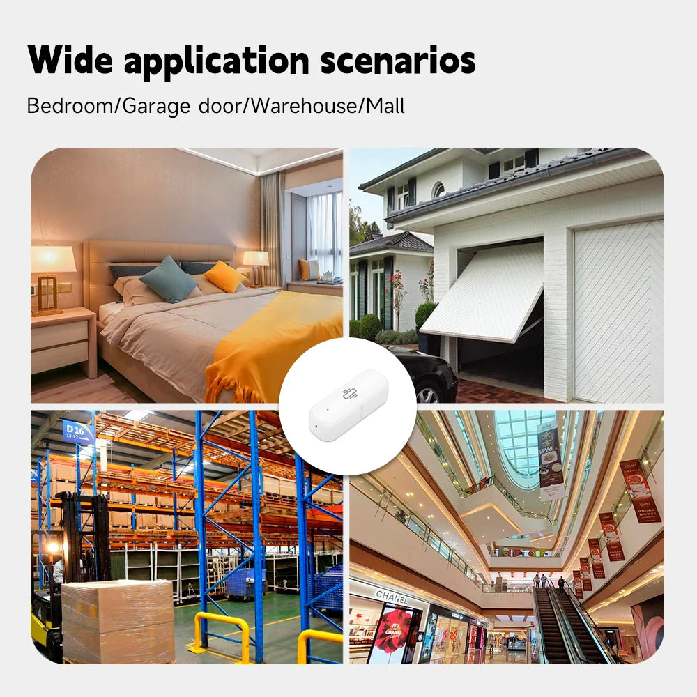 Tuya Zigbee Smart Vibration Sensor Detection Smart Life APP Notification Real-Time Monitor Motion Shock Alarm History Record - Stereotech