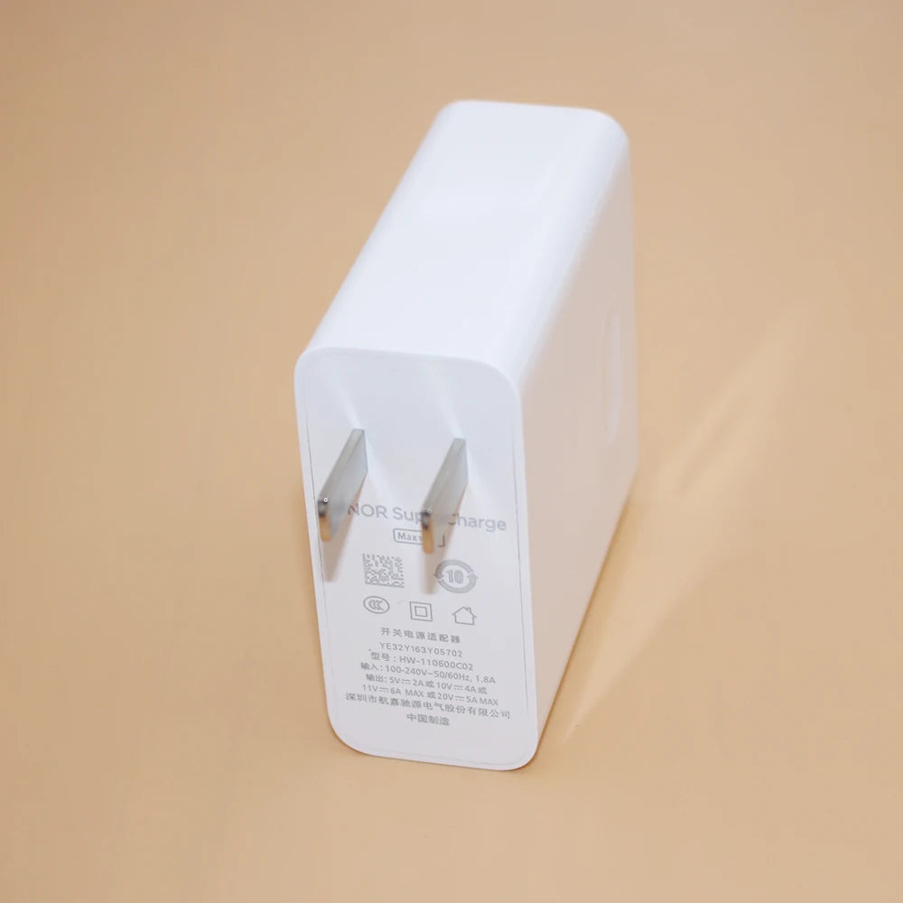 Honor SuperCharge Max 100W Charger EU/US/UK Plug Power Adapter 6A Type C Cable For Honor 70 60 Pro 50 Magic 3 Magic4 X30