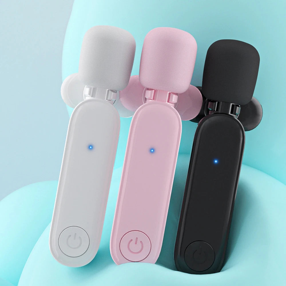 Wireless Lavalier Microphone for TYPE-C Cordless Mini Recording Mic Plug-Play 2.4G Noise Reduction for Interview Podcast Vlog - Stereotech