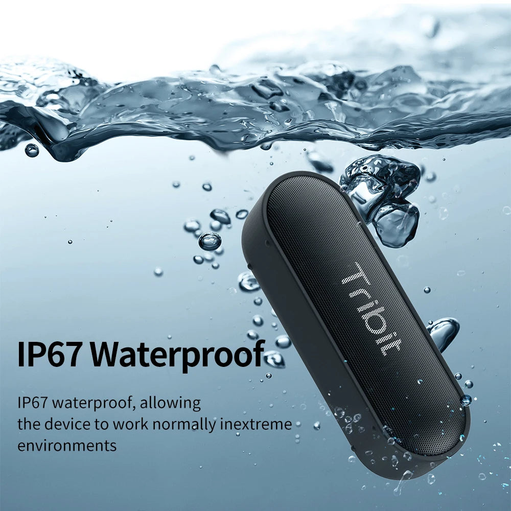 Tribit XSound Go Portable Bluetooth Speaker IPX7 Waterproof  24-Hour Playtime Wireless Speakers For Party, Camping Type-C Port