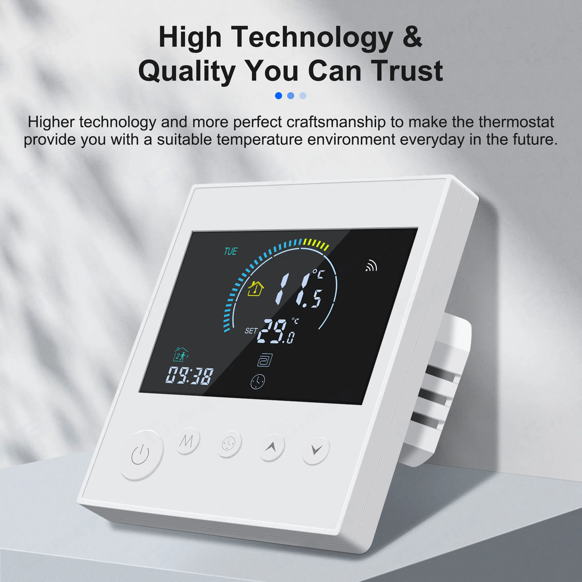 GIRIER Smart WiFi Thermostat for Electric Heating Water/Gas Boiler Programmable Temperature Controller Works Alexa Hey Google